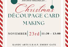 Christmas Découpage Card Making