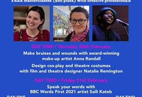 FREE February Half-Term Creative Workshop for 11-18 year olds
