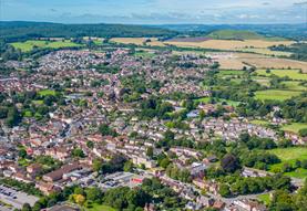 Warminster from copheat towards cley hill