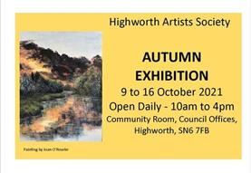 Highworth Artist's  Society Autumn Exhibition.