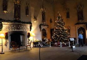 Great Hall decorated for Christmas