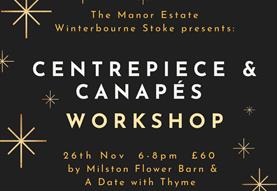 Centrepiece & Canapés Floristry Workshop