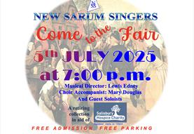 New Sarum Singers Come to the Fair concert