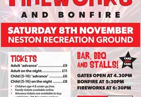 Neston Fireworks and Bonfire