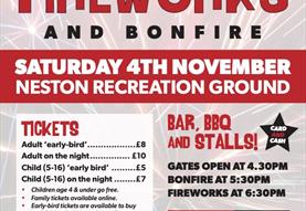 Neston Fireworks and Bonfire