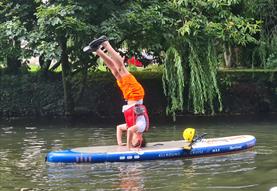 SUP in the river avon