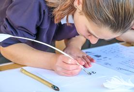 Calligraphy at the Cathedral for all ages