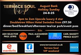 TERRACE SOUL AUGUST BANK HOLIDAY SUNDAY