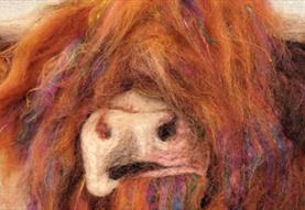 Highland Cow Felting