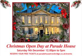 Christmas Open Day at Parade House