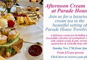 Luxury Afternoon Cream Tea at Parade House