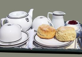 Cream Tea in The Moonraker at Swindon and Cricklade Railway