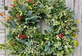 Festive Christmas wreath making workshop
