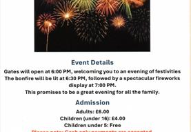 Biddestone Bonfire and Fireworks