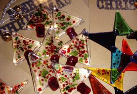 Festive Glass Stars at the Museum