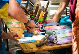 Multi-colour Lino Printing - Jigsaw Technique - Near Marlborough