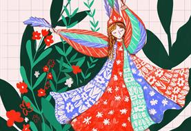 Magical Woodland Mural Painting
