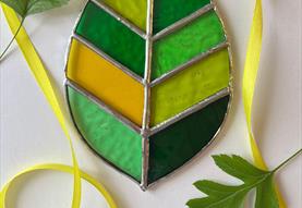 Nature in Spring Stained Glass Panel