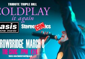 Coldplay, Oasis, Stereophonics – Tribute Triple Bill!