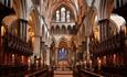 The nave in Salisbury Cathedral in Wiltshire (c) Ash Mills