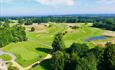 Arial view of golf course