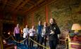 a tour group in Longleat house