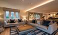 Interior of one of the luxury holiday cottages at Lucknam Park in Thickwood, near Bath