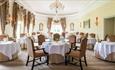 Interior of the Hywel Jones Restaurant at Lucknam Park in Colerne, near Bath