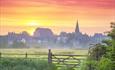 Countryside surrounding Malmesbury in Wiltshire