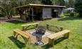 Ridgeway firepit and hut