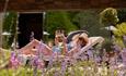 A woman lounging in the Spa at Lucknam Park in Thickwood, near Bath