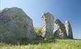 Standing stones at West Kennet Long Barrow