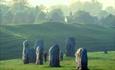 Avebury Stone Circle During Summer