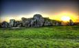 West Kennet Long Barrow at Sunset