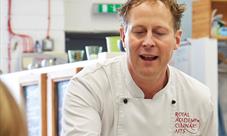 Peter Demonstrating at Vaughan's Cookery School