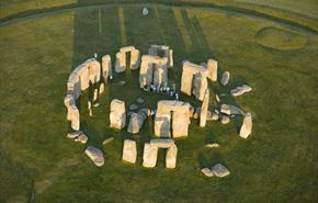 Stonehenge seen from above, © ENGLISH HERITAGE
