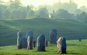 Avebury Stone Circle During Summer