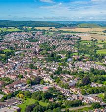 Warminster from copheat towards cley hill