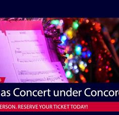 Christmas Concerts under Concorde 11th & 12th December