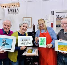 Beginner Linocut in Rowde Devizes