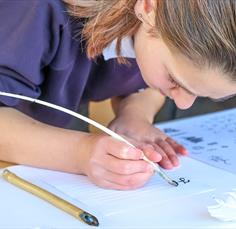Calligraphy at the Cathedral for all ages