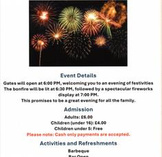 Biddestone Bonfire and Fireworks