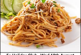 5+ Holiday Club - Spaghetti & Rocky Road