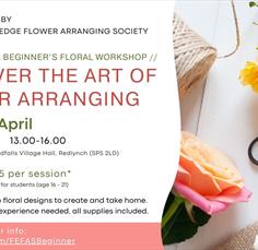 FANCY FLOWER ARRANGING? Floral Workshop with Forest Edge Flower Arranging Society – 20th April