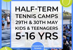 Half-term tennis camps
