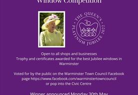 Warminster Town Council's Platinum Jubilee Window Competition
