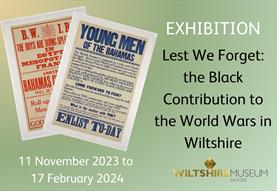 Lest We Forget: the Black Contribution to the World Wars in Wiltshire
