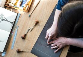 Traditional Linocut Printmaking Workshop