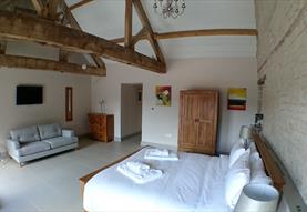 Bedroom 1 in the Chalk Barn at Buttle Farm