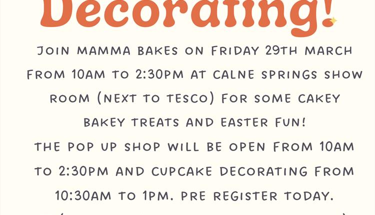 Pop up Shop and Cupcake Decorating With Mamma Bakes